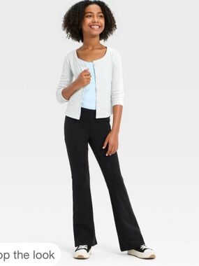 art class Black Flared Leggings